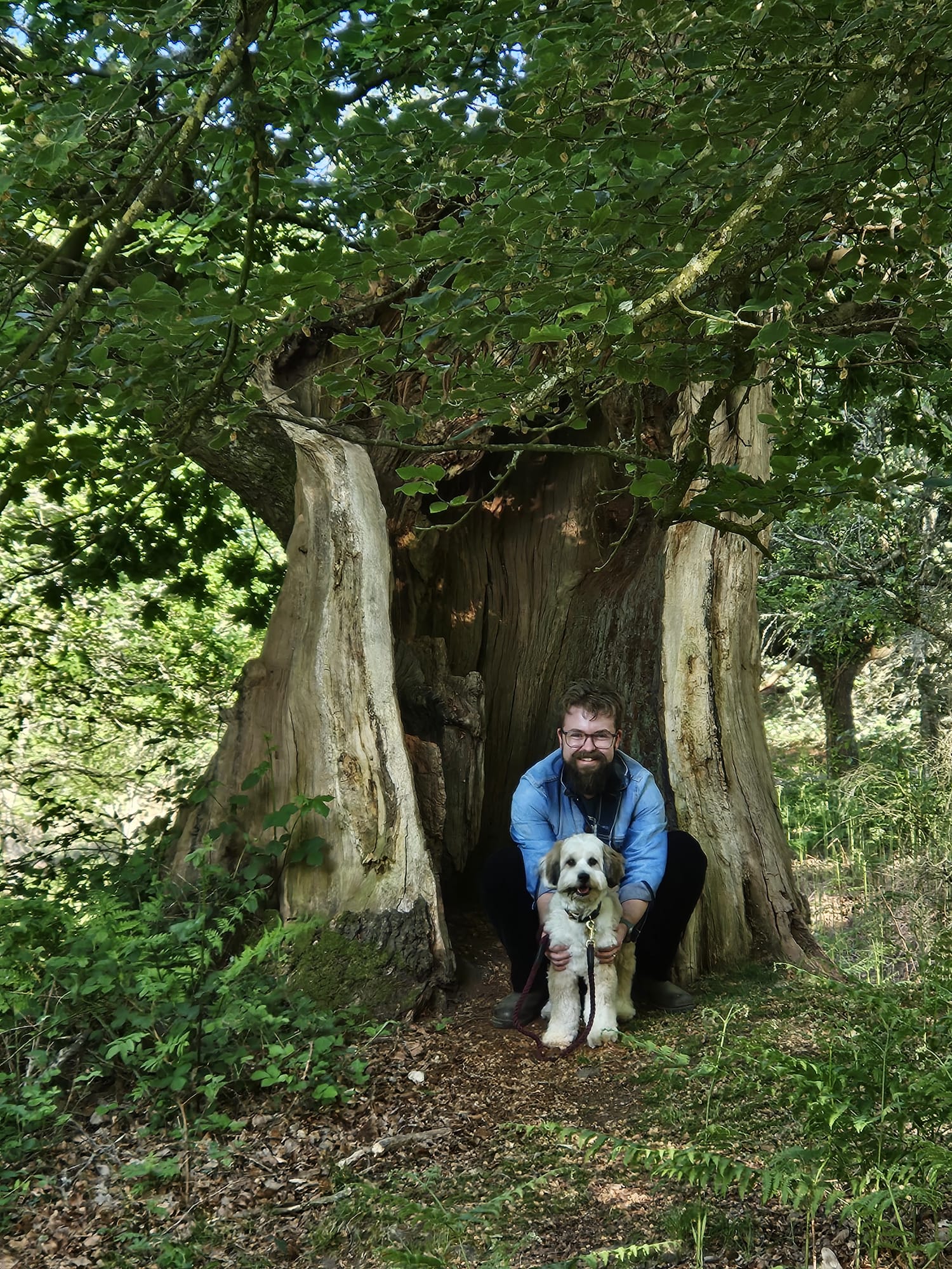 Alistair with his dog Zoma